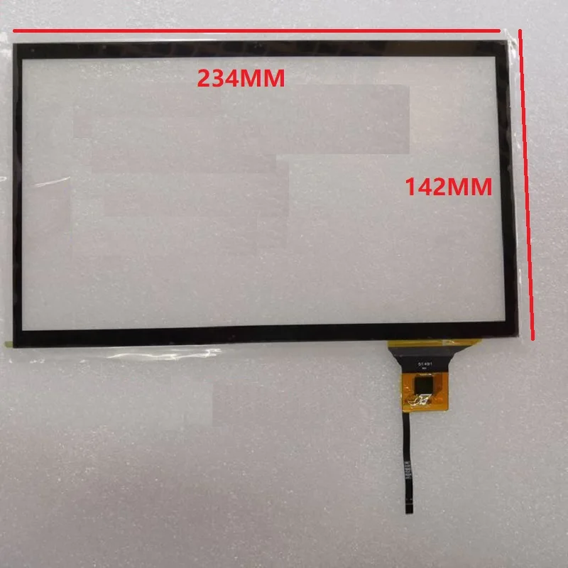 

10,1-дюймовый I2C 6-контактный емкостный сенсорный экран, дигитайзер, 10 точек, 16:9, 234*126 мм для планшета