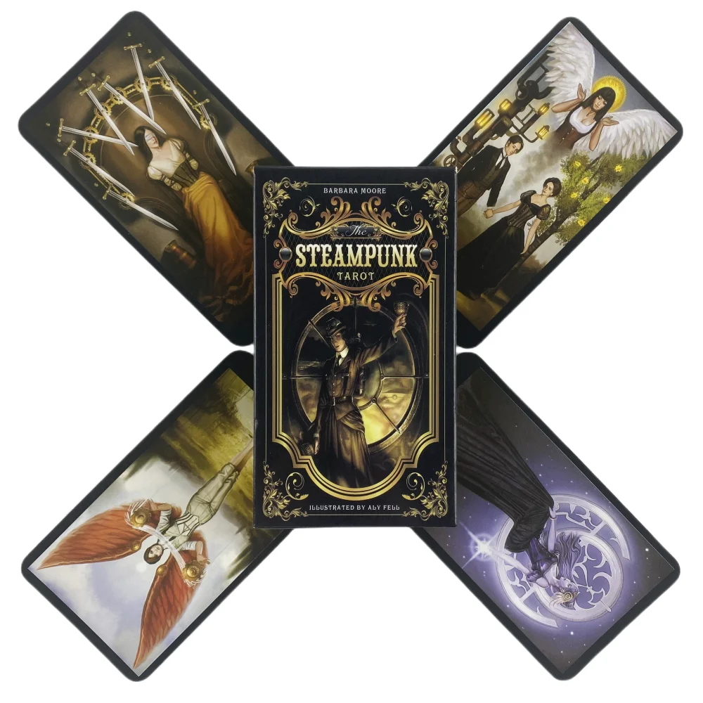 

The Steampunk Tarot Cards A 78 Deck Oracle English Visions Divination Edition Borad Playing Games