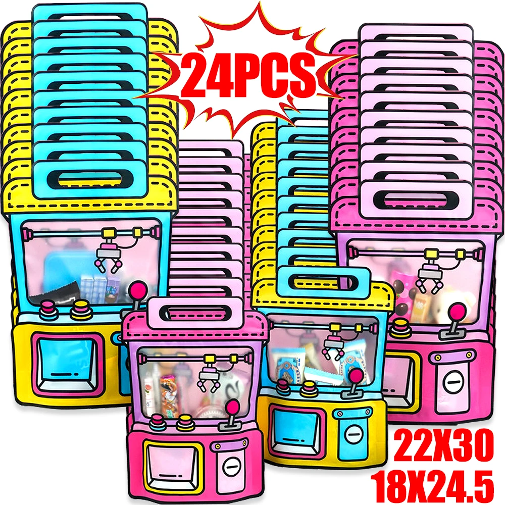 

Creative Gifts Packaging Bags Cartoon Backpack Shape Candy Snack Self-lock Bags for Kids Birthday Party Decors Gifts Handbag