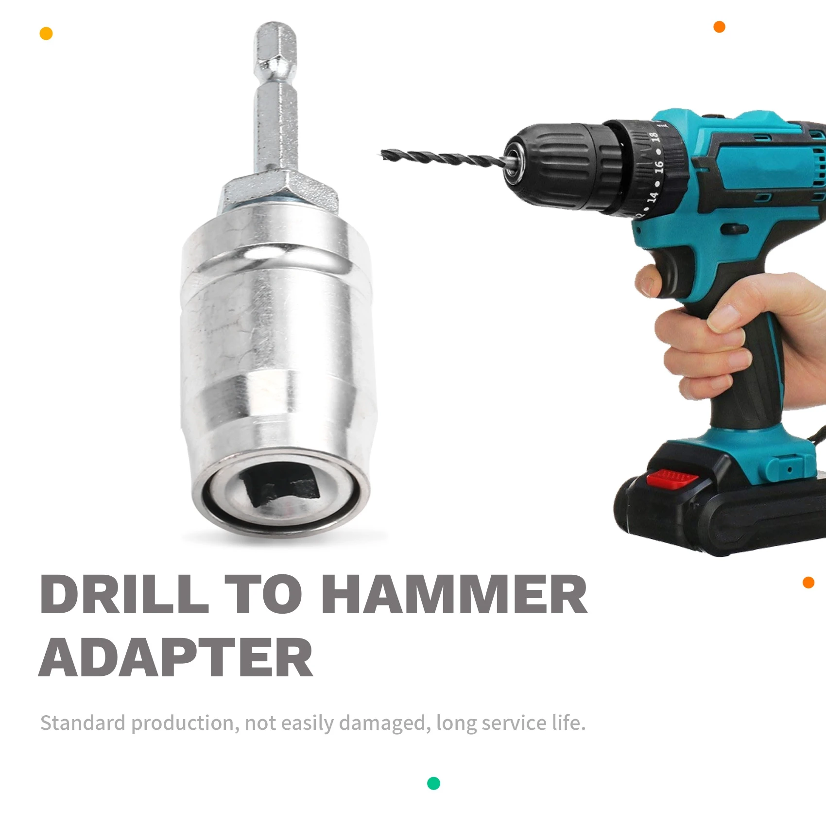 

KYCOR-Quick-Release Chuck Adapter For Electric Hammer Electric Drill To Hammer Square Handle With Drill Head Power Tools