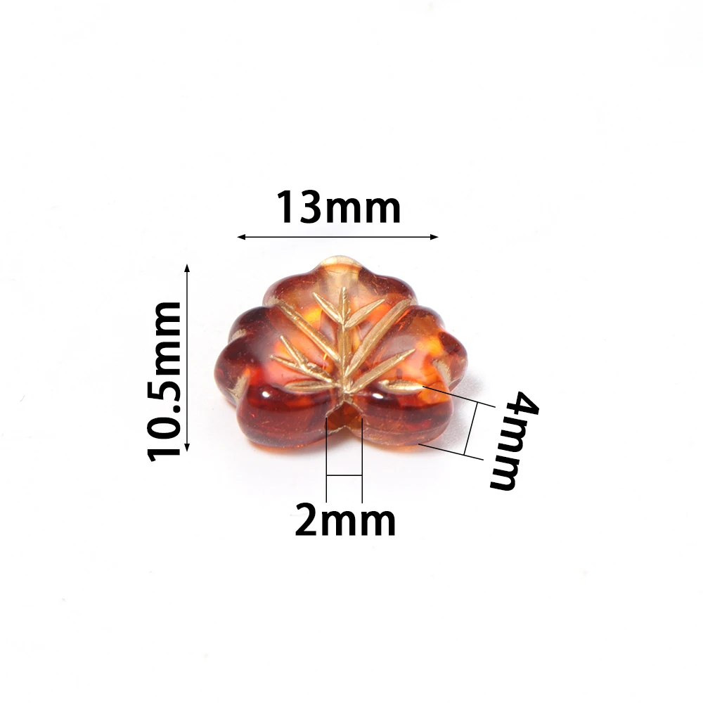 50 Stück bunte Acrylblätter-Perlen, Abstandshalter-Charms für DIY-Armbänder, Halsketten, Schlüsselanhänger, Schmuckherstellung, Zubehör und Materialien – Detail 1