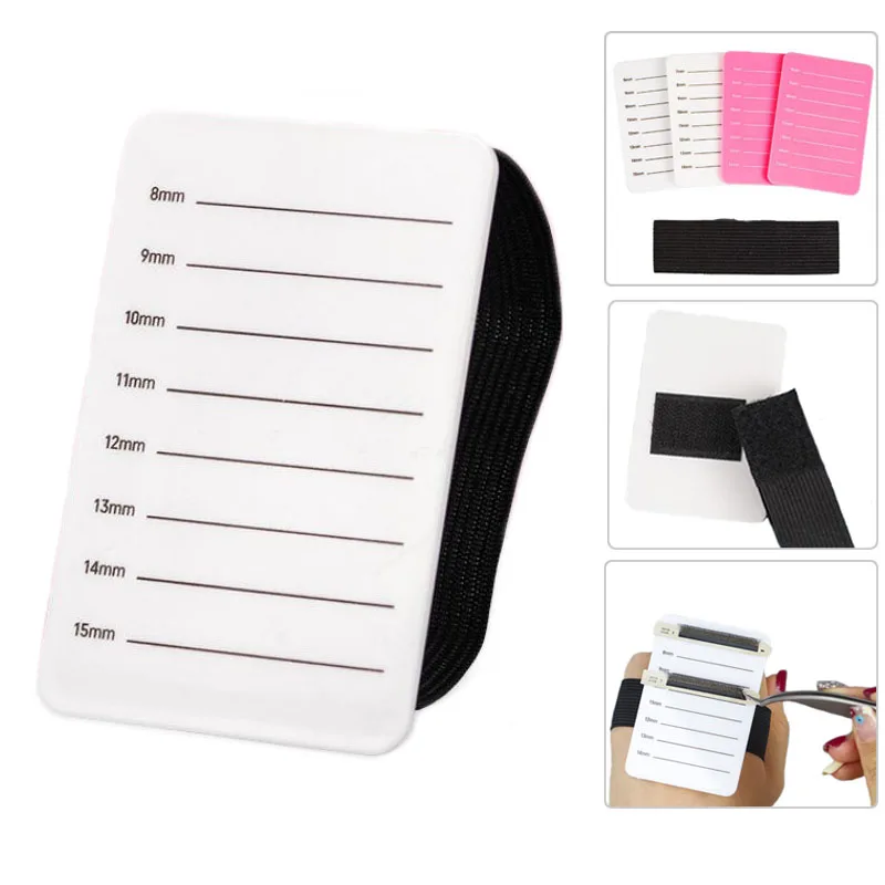 Grafted Eyelash Show Board Eyelash Extension Hand Plate Lash Holder Eyelash Extension Pallet With Adjustable Wrist Strap 1-10pcs
