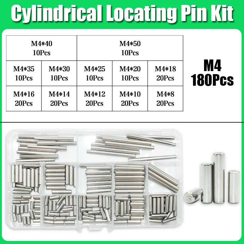 304 zylindrischer Edelstahls tift m1 m 1,5 m 1, 5 m3 m4 m5 m6 m8 Position ierungs dübels atz Feste Sicherungs stifte Wellen befestigung Metall Voll stange – Detail 9