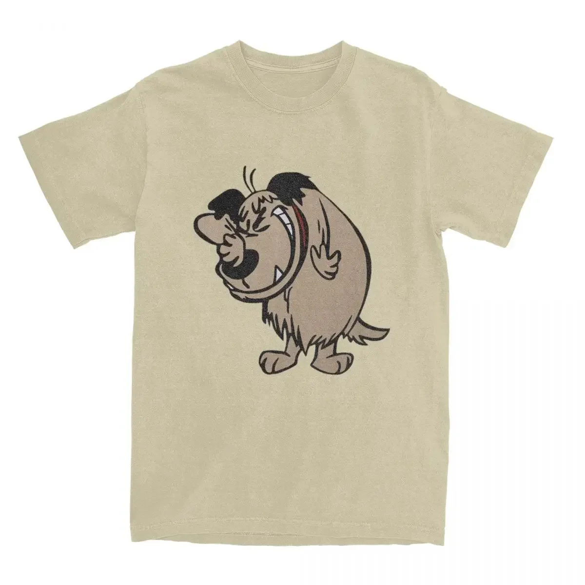 Muttley T Shirts Men Cotton Fashion for Male T-Shirt  Wacky Races Mutley Cartoon Laughing Dog Tees Short Sleeve Clothes Big Size