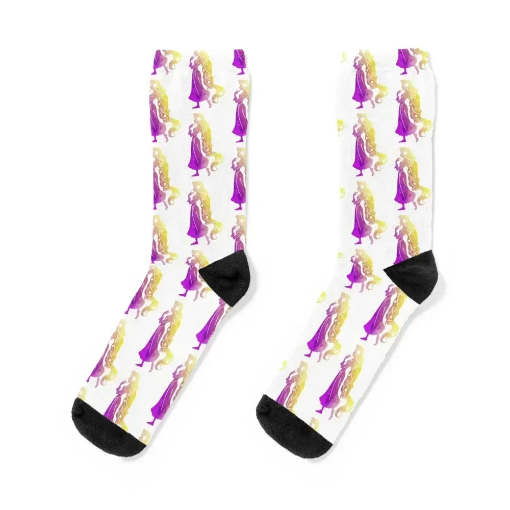 

Princess Inspired Silhouette Socks sheer anime hip hop Socks Woman Men's