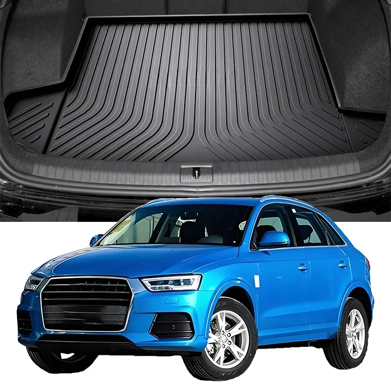 

Upgrade TPE Car Rear Trunk Mats Storage Pads Cargo Tray Dustproof Waterproof Protecion Cushion For Audi Q3 2013-2024 2023 2022