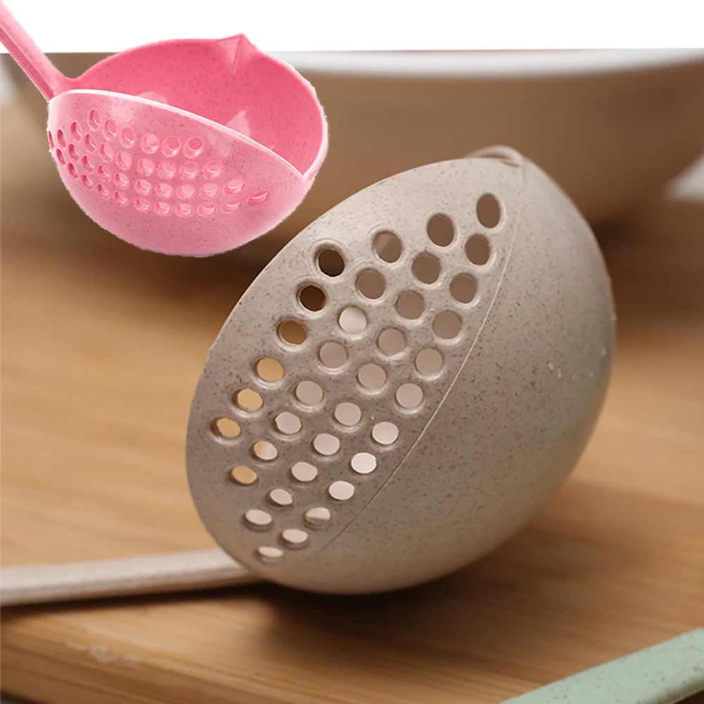 Soup Spoon Ladle Silicone Pot s With Long Handle  Home Strainer Utensils Cooking Colander  Kitchen Scoop Tableware Hot