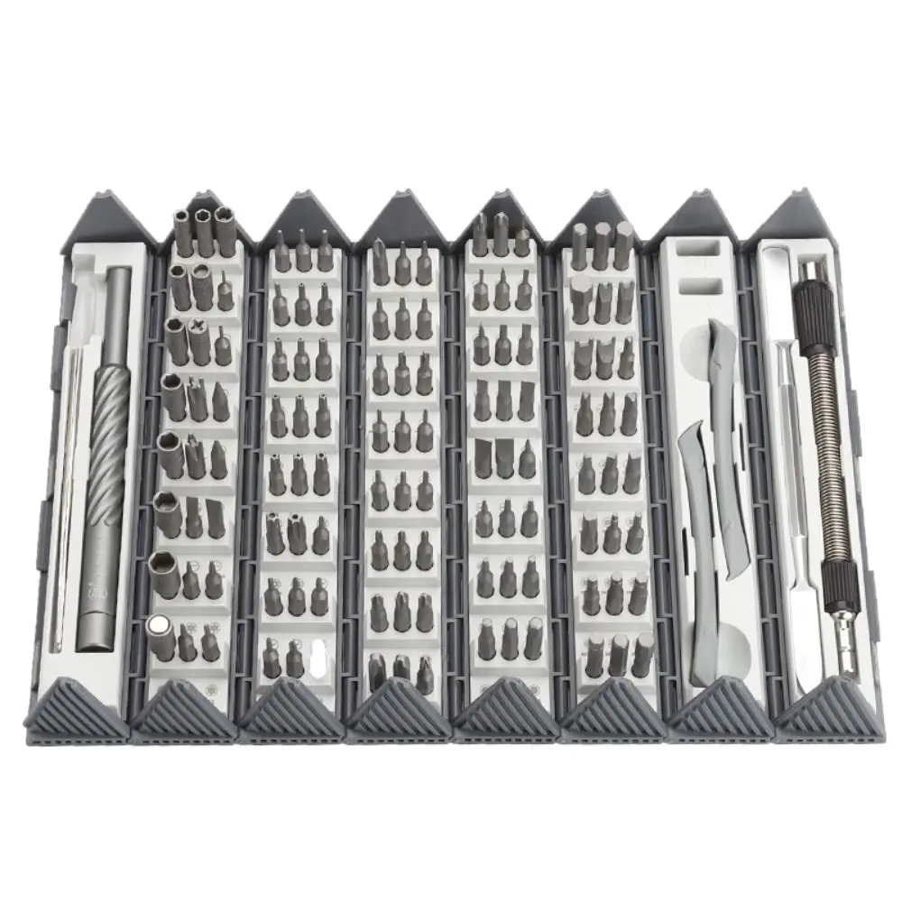 

Hexagonal Shaped 128-Piece Screwdriver Set Durable Design Portable Case Precision Screwdriver Set Magnetic Bits Phillips Torx