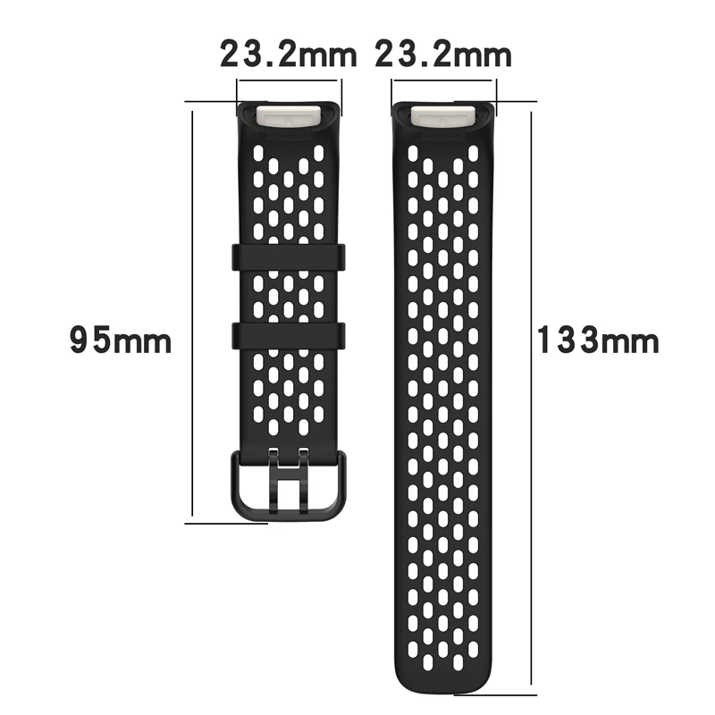 Breathable Silicone Strap For Fitbit Charge 5 6 correa Sport Replacement  Wristband For Fitbit Charge6 5 Watch Bracelet Correa