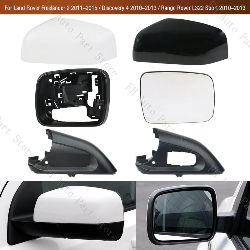

For Land Rover Freelander 2 2011-2015 / Discovery 4 2010-2013 / Range Rover L322 Sport 2010-2013 Side Mirror Cover Frame Lens