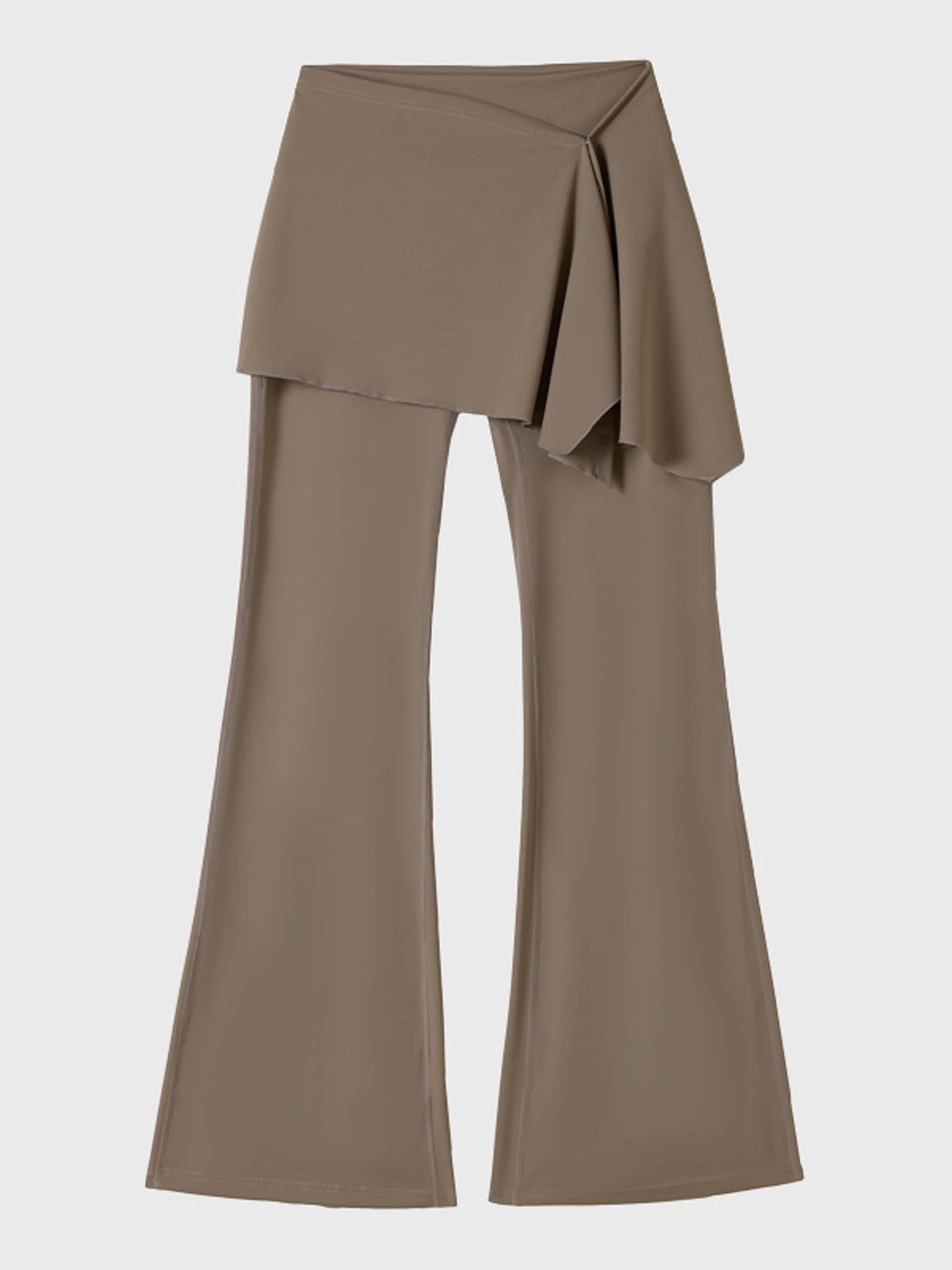 ハイウエストヨガパンツ ベルボトム 薄手フィットパンツ 女性用エクササイズ＆アウトドアウェア アイスシルク素材 ヒップアップ