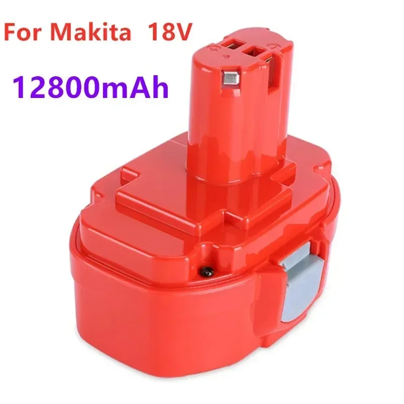 Baterai alat listrik isi ulang 18V 12800mAh untuk Makita 1822 1823 1834 1835 192827-3 192829-9 193159-1 193140-2 193102