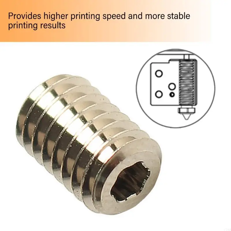 C7AB High CHT Nozzle Connector For 3D Printer Volcano Heater Block to Nozzle Volcano Hotend Adapter