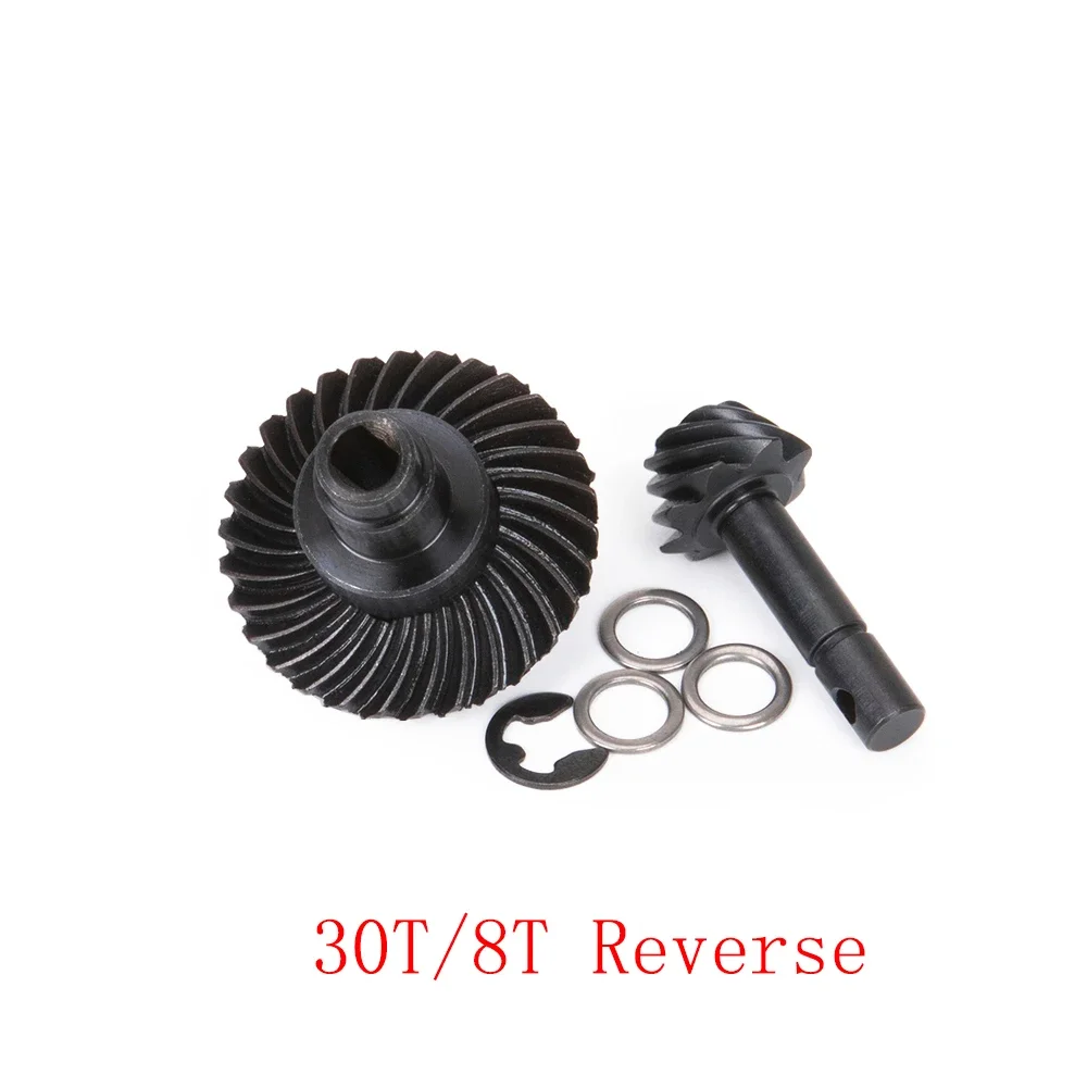 Metal 8T/24T/27T/30T/33T Bevel Gear Set Overdrive for 1/10 RC Crawler Axial SCX10 II 90046 AR44 Axle Portal Spare Upgrade Parts