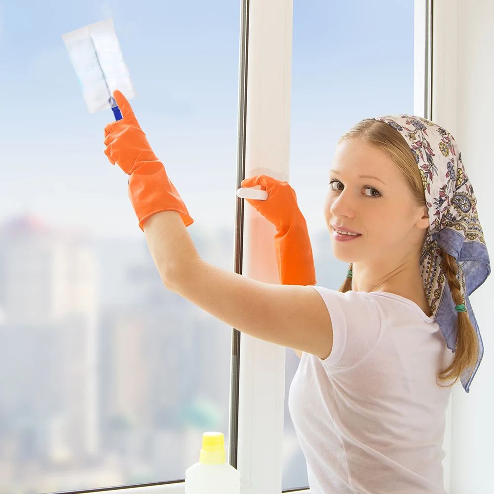 

40pcs Electrostatic Heavy Duty Duster Refills with 2 Handles Microfiber Duster Static Dust Removal Brush for Cleaning Home