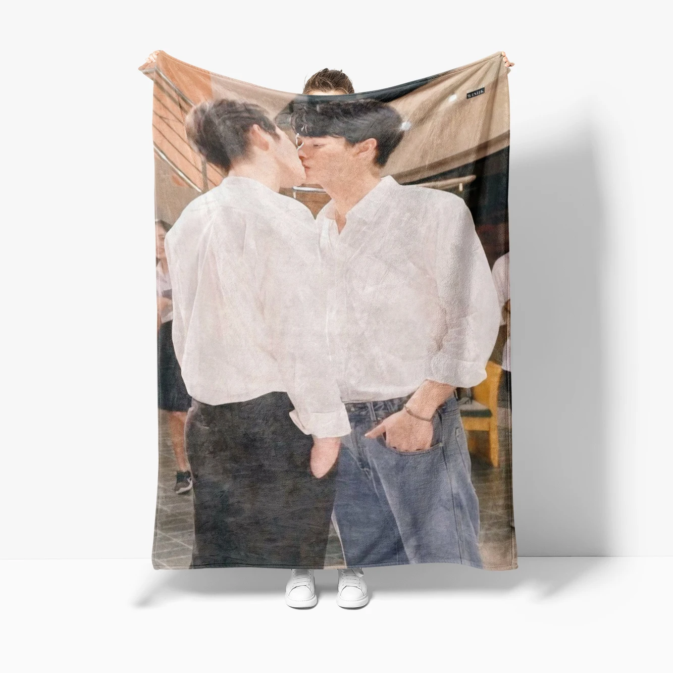 

Popular stars of Thailand Soft Flannel Blankets,Throw Blanket Comfortable Blanket for Beds Sofa Home Bedroom Gift