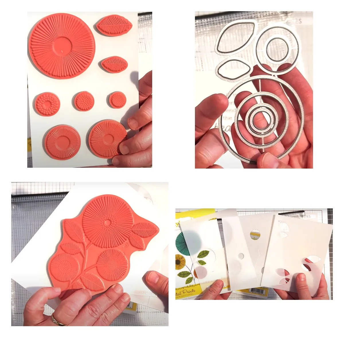 

Petal Prints Cardmaking Kit Metal Cutting Dies Clear Stamps Stencil for Scrapbooking Handmade Album Card Template Die