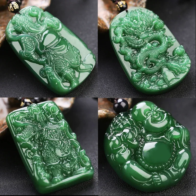 Domineering Guan Gong Wu God Of Wealth Necklace Amulet Lucky Pixiu Pendant Clothes Woolen Chain Men's And Women's Jewelry