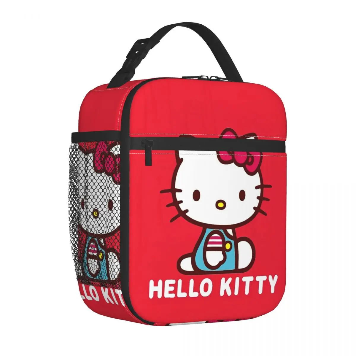 Hello Kitty A Friend To All Insulated Lunch Bags Cooler Bag Reusable Lunch Container Portable Lunch Box Tote Beach Outdoor