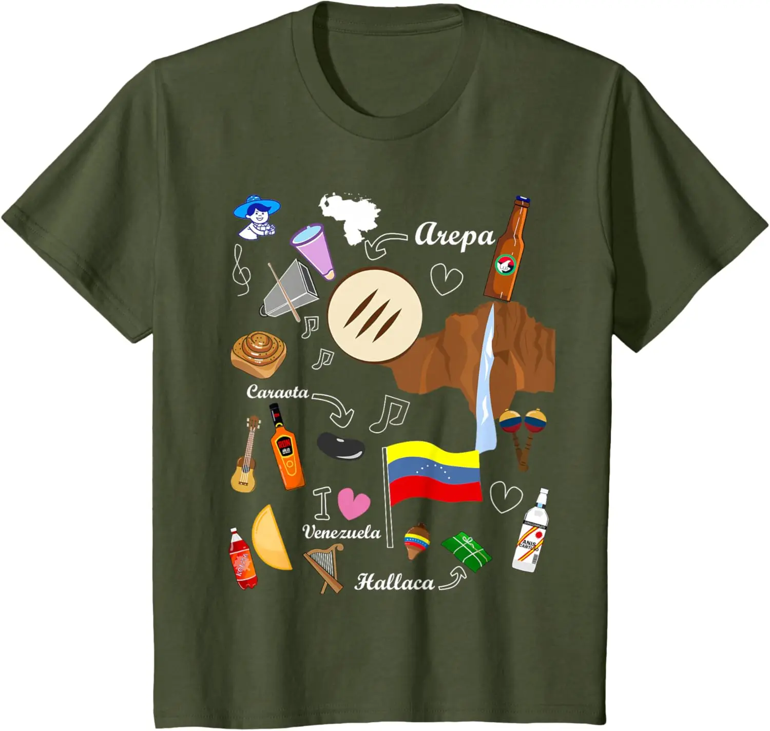 I Am a Proud Venezolanisches Baumwoll-Kurzarm-T-Shirt, lässig, patriotische Venezuela-Flagge, Geschenk, bequem, leicht, für Männer und Frauen
