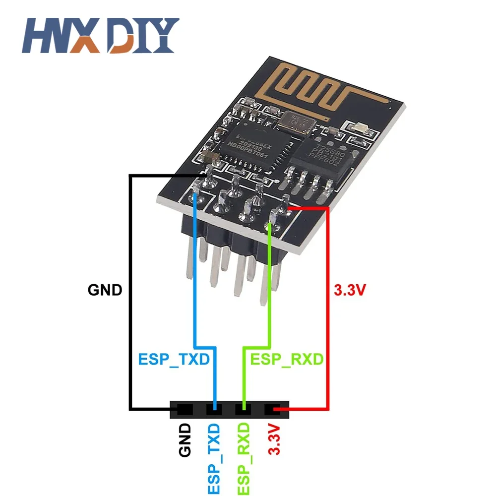 5/10 Uds versión mejorada ESP-01 serial ESP-01S ESP8266 WIFI módulo inalámbrico transceptor inalámbrico ESP01 ESP8266-01