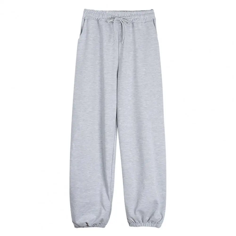 Fashion Gray Sweatpants Brand Women Trousers Casual Pants Athleisure Sports Loose Thin Pants Running Sporting Clothing