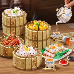 Chinese Culture Cantonese Cantonese Mini Building Blocks,Christmas and Thanksgiving Gifts