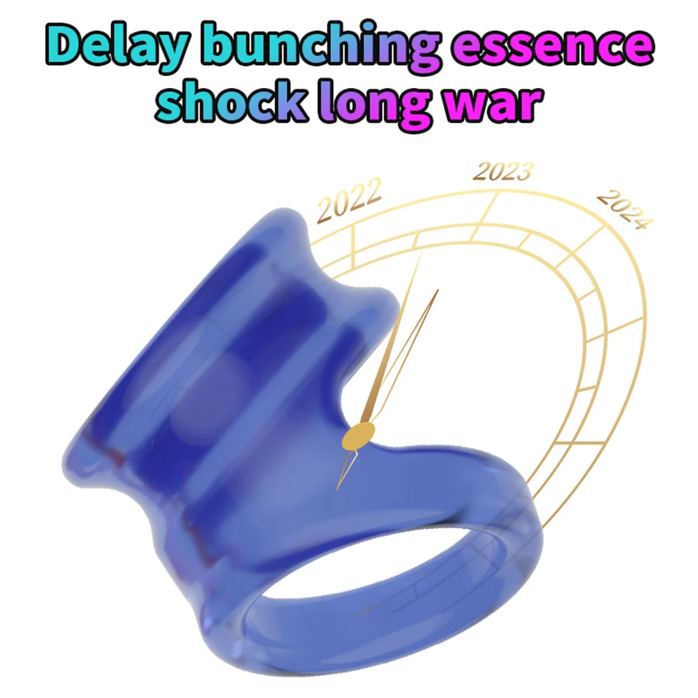 Cock Penis Ring Reusable Delay Ejaculation Stronger Erection Sex Toys Adults Supplies Linen Nozzle Rings Cock Sex Toys For Men image 4
