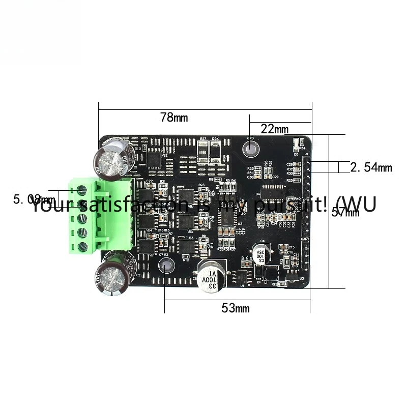 

Трехфазный бесщеточный двигатель Холла, плата драйвера двигателя ESC 1600 Вт, высокая мощность, 20 А