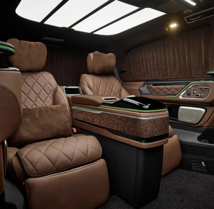 Complete Set of MPV Interiors, the Latest bar Chair, Flight Table Chair,  Luxury TV  Car Seat forVclass V300 VITO