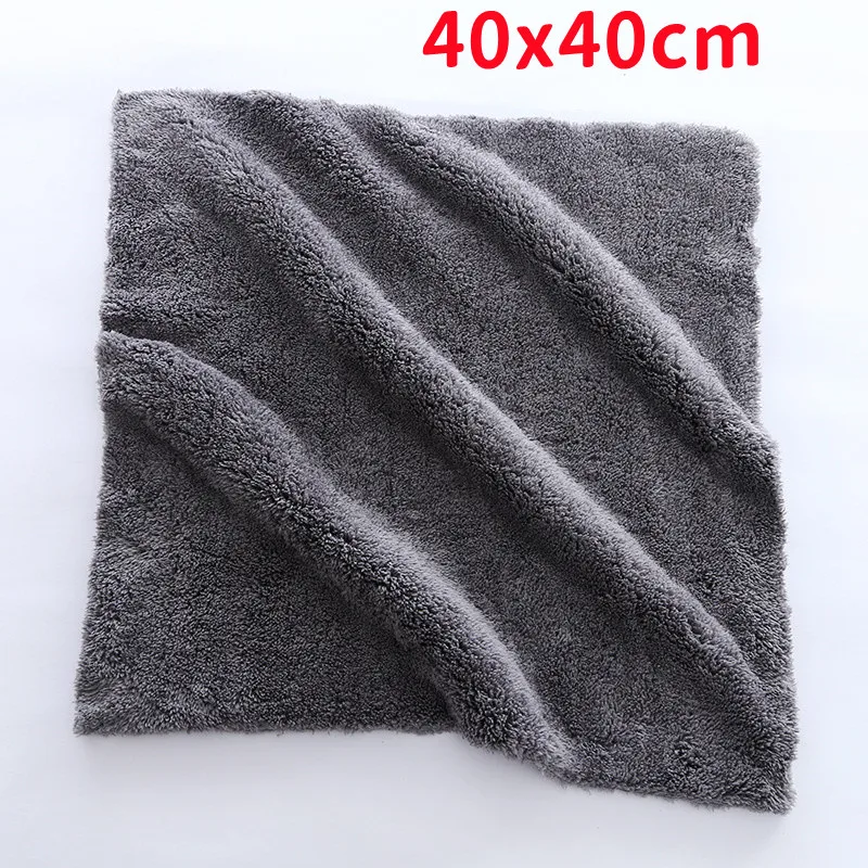 1/3/5pcs Car Wash Microfiber Towel Cleaning Drying Car Polishing Cloth Soft Edgeless Car Detailing Waxing Towel 40X40CM