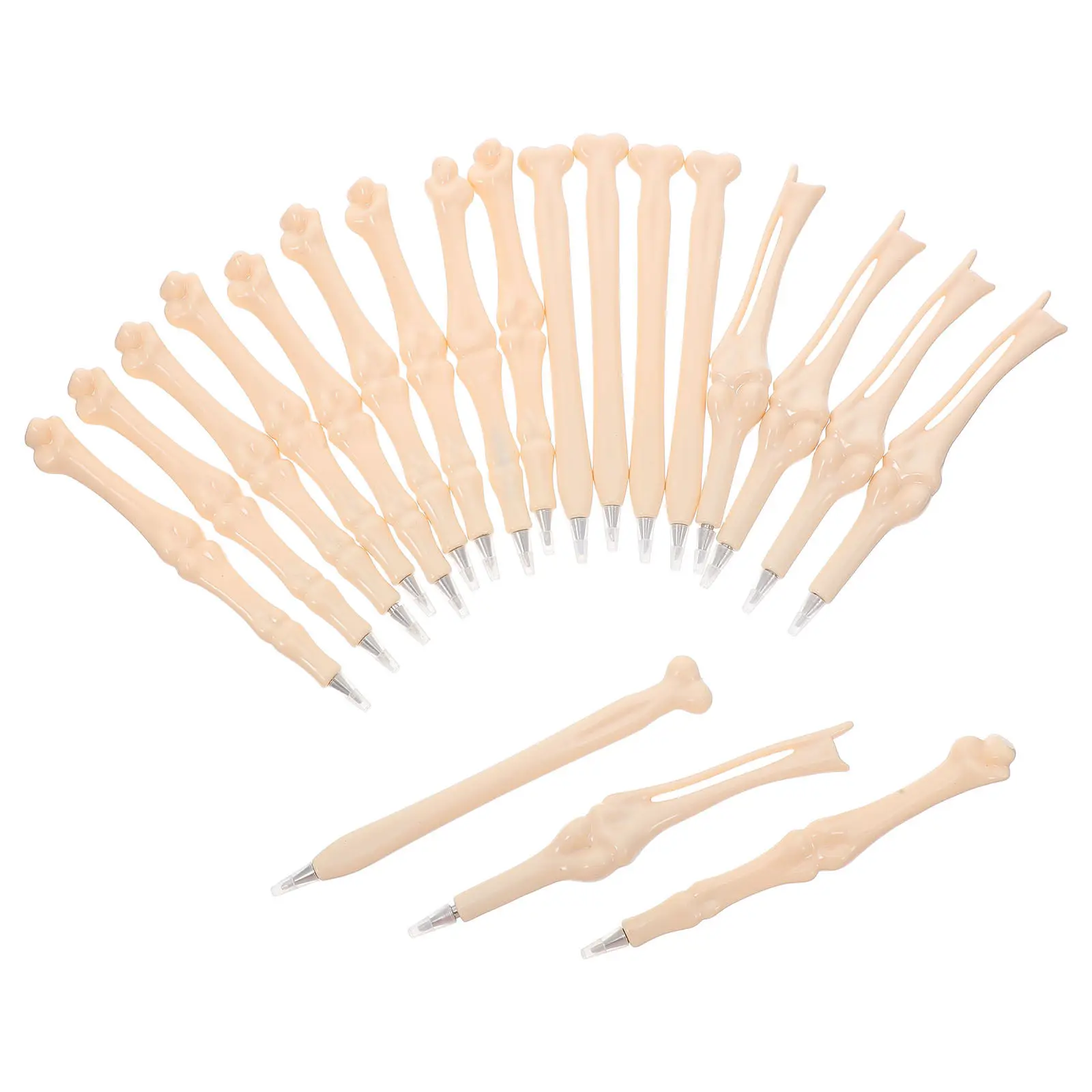 

20Pcs Bone Shaped Ballpoint Pens 147Mm Plastic Novelty Office Stationery for Doctors Nurses Students Blue Ink Creative Gift