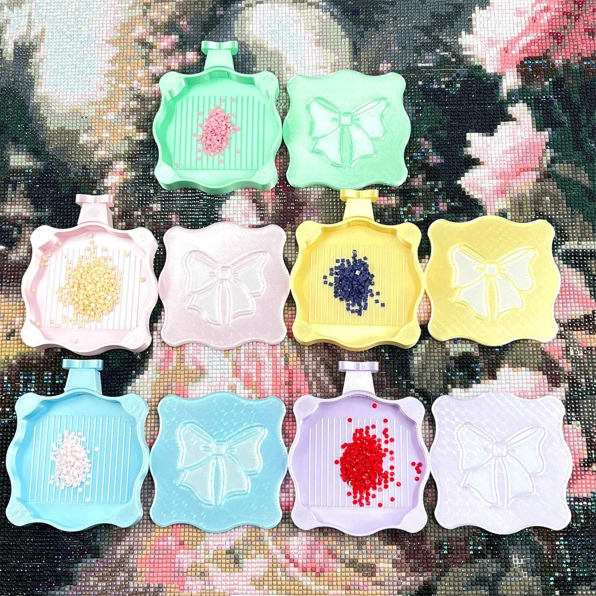 1pcs Magnetic Butterfly Diamond Painting Tray 5D DIY Diamond Embroidery Accessories Bead Sorting Drill Plate Craft Tools