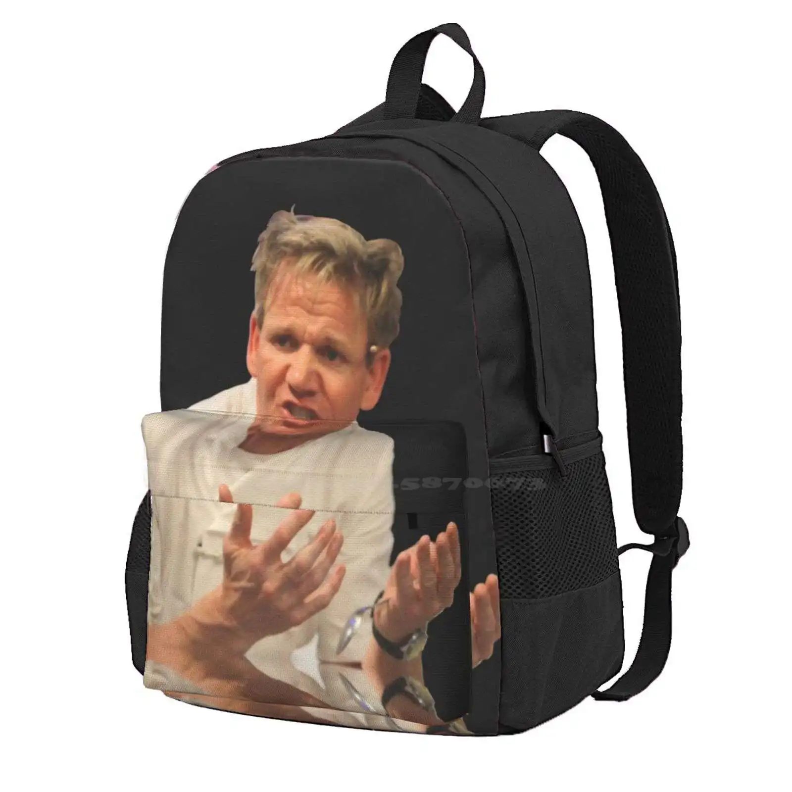 Gordon Ramsay Hot Sale Schoolbag Backpack Fashion Bags Gordon Ramsay Funny Meme Hells Kitchen Nightmares Tv Show Britain