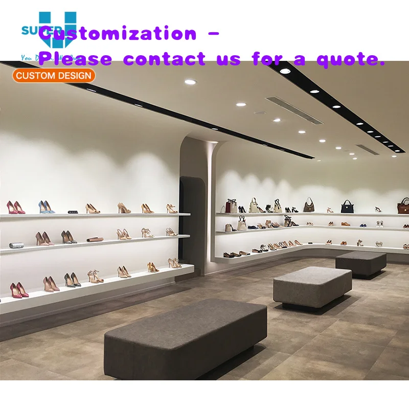 

custom.Wooden Showcase Wall Mount Shoe Display Shelf Stand Ideas Custom Furniture Shoe Store