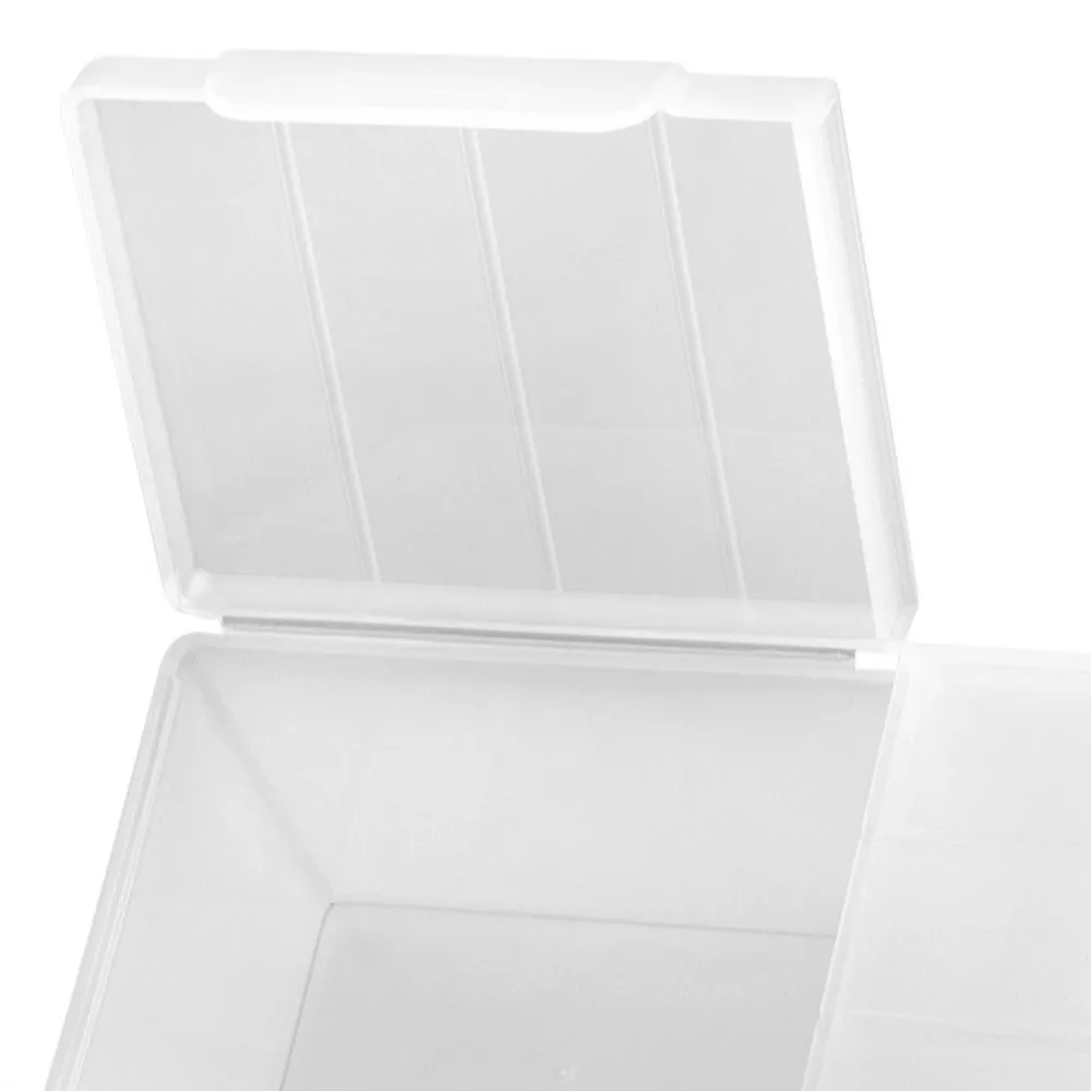 Transparent Data Cable Organizer 16 Grids with Lid Desktop Cable Storage Box Classification Durable