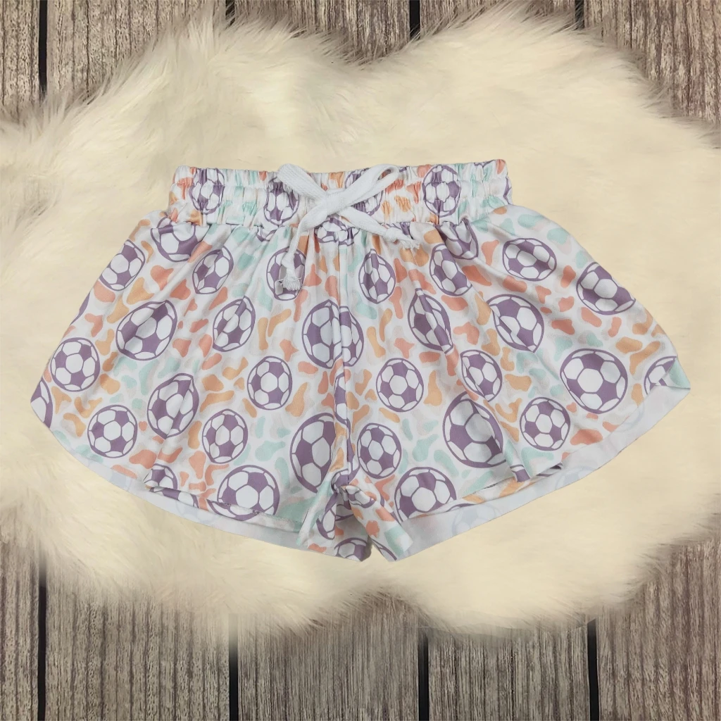 

Summer Toddler Breathable Football Colorful Leopard Ruffles Elastic Shorts Bottoms Kids Wear Children Clothes Baby Girl Clothing