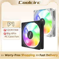 COOLCIRC P1 CPU Case Fan 120x120x25mm 12V Silent PC Cooler RGB Fans For Computer Case Air Cooling