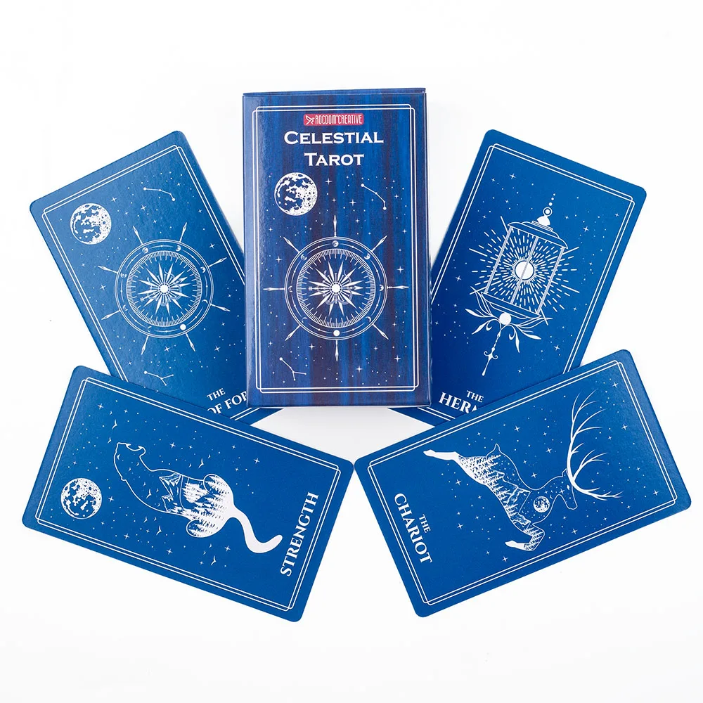 

Набор для гадания Celestial Tarot, полный таинственной атмосферой космических небесных тел, для настольных игр.