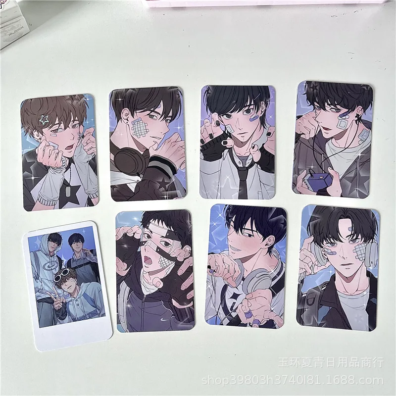 8pcs/set Korean small card handsome