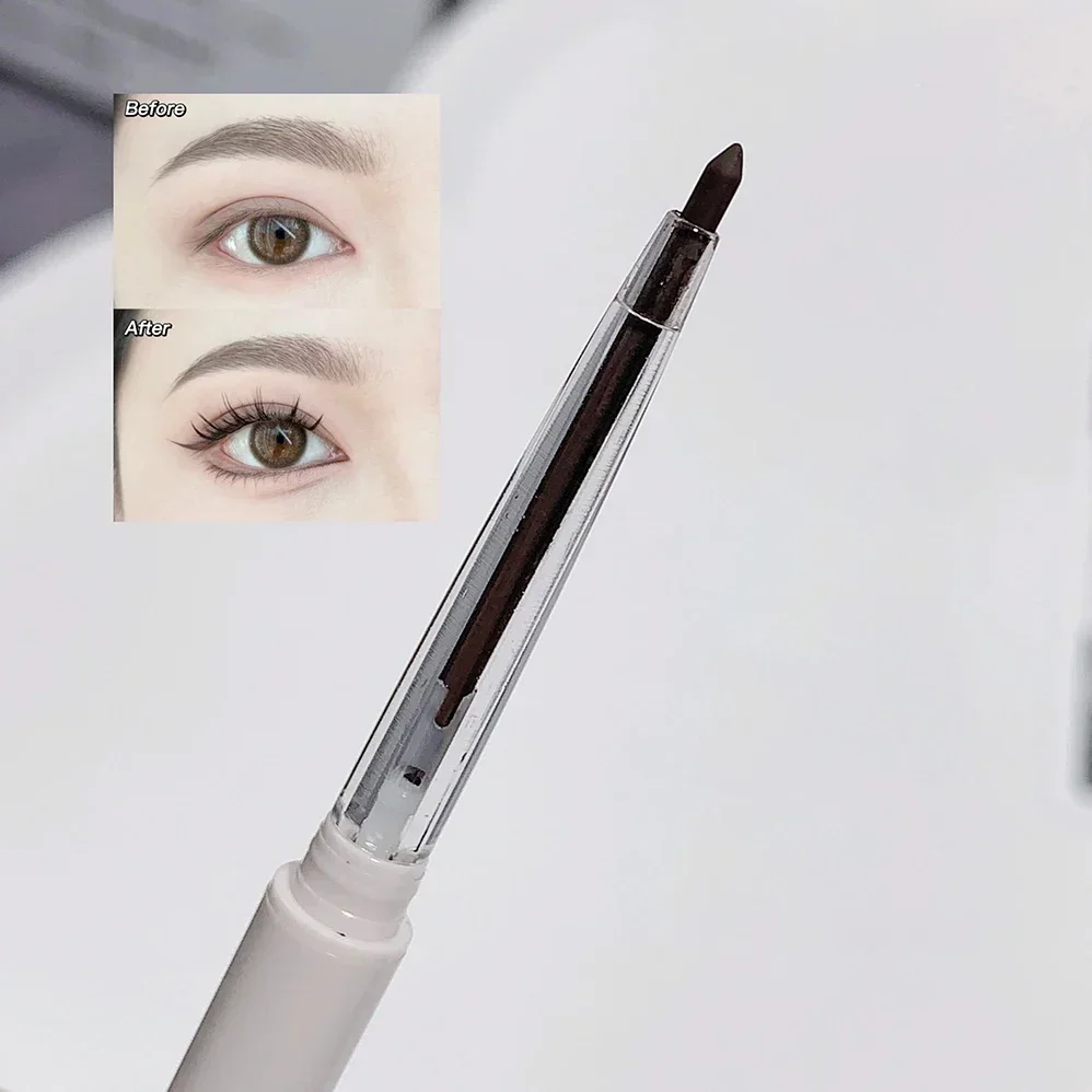 Penna Gel per Eyeliner con baco da seta sdraiato opaco impermeabile non fiorito matita per Eyeliner ad asciugatura rapida tè marrone ombretto penna trucco