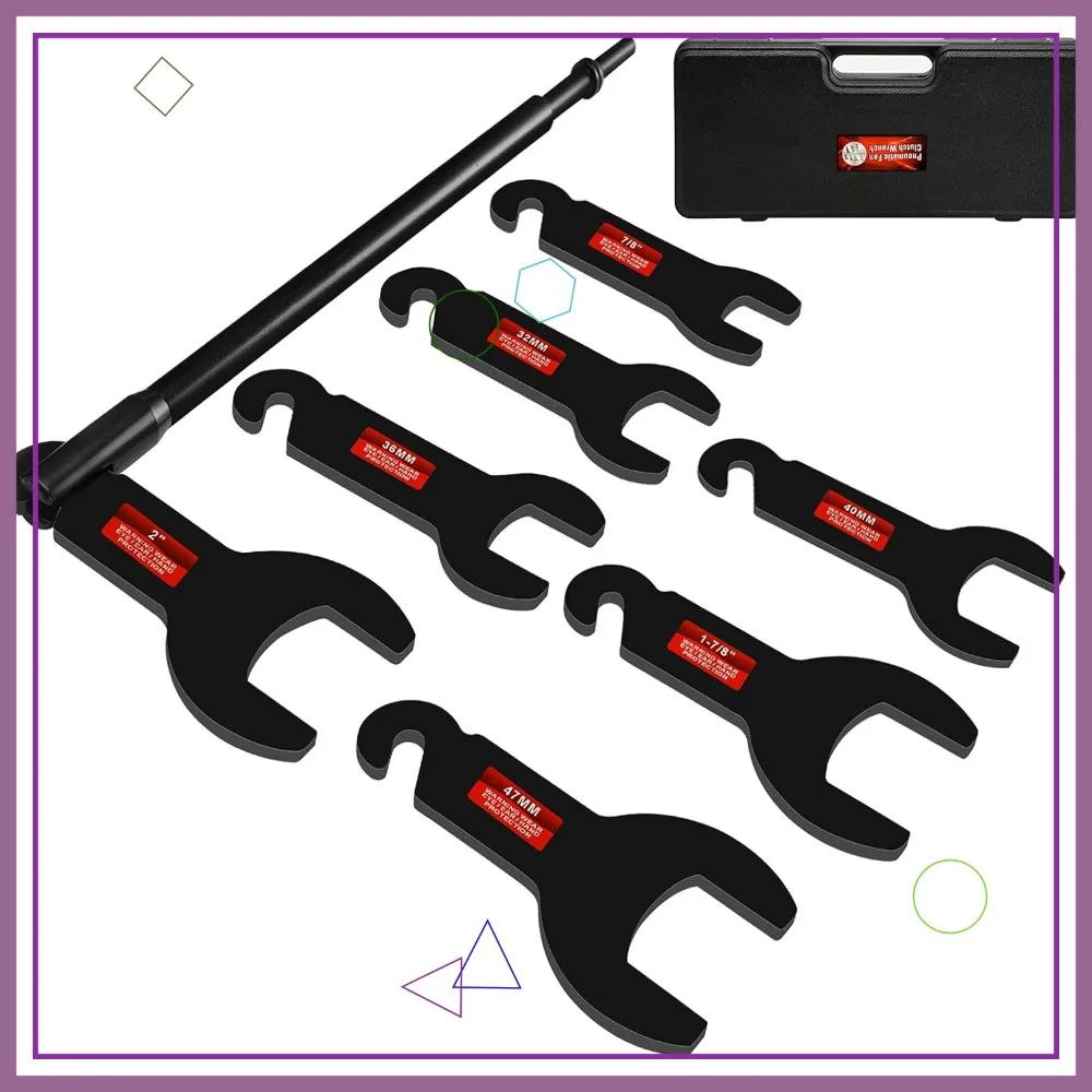 طقم مفاتيح ربط بمروحة هوائية مكون من 8 قطع - أداة إصلاح تلقائية متوافقة مع فورد، جي إم، كرايسلر، جيب #1