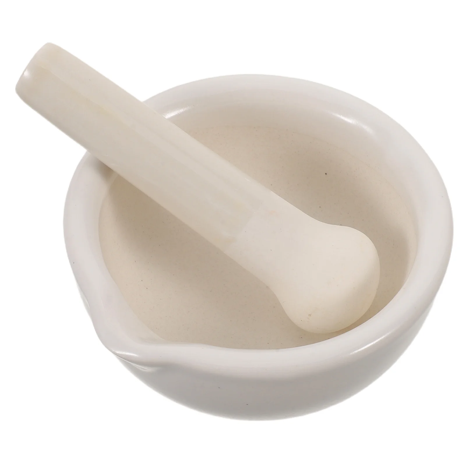 

1Set 10Cm Porcelain Mortar Pestle Ceramic Grinding Bowl Manual Food Grinder for Kitchen Spices Nuts Grains Butter Making