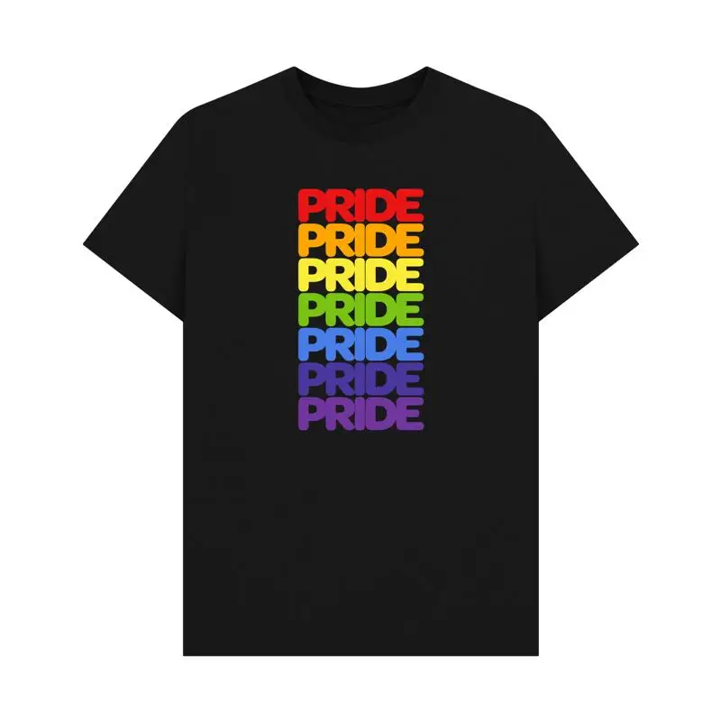 PREMIUM OFFICIAL Rainbow Pride Black  T shirt