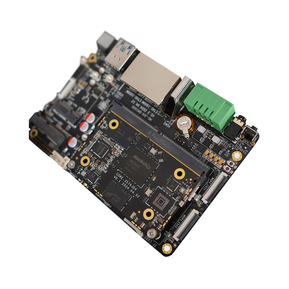 AIO-3576JD4 Model Besar dengan Konsumsi Daya Rendah AIOT Mainboard Rockchip RK3576 Papan Pengembangan 6T Papan Inti Komputasi