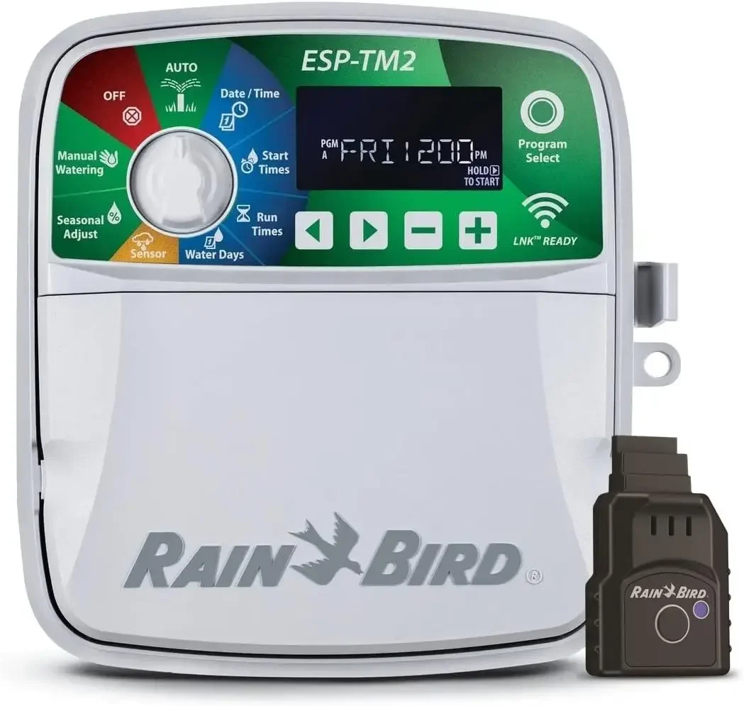 Rain-Bird ESP-TM2 Indoor Outdoor Irrigation WiFi Zone Controller Timer Box and Link Lnk WiFi Mobile Wireless Smartphone Upgrade