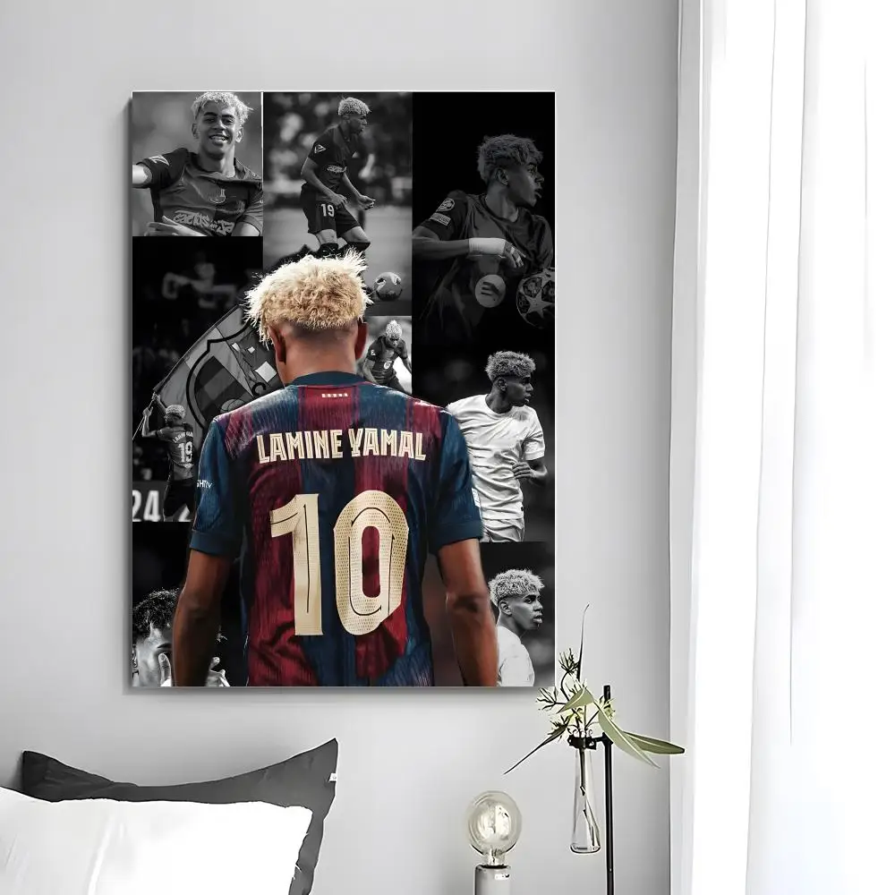 Fußball-Poster L-Lamine Y-YaS Poster Wandkunstdruck Geeignet für Wohnzimmer Schlafzimmer Bar Salon Heimdekoration Geschenk – Detail 12