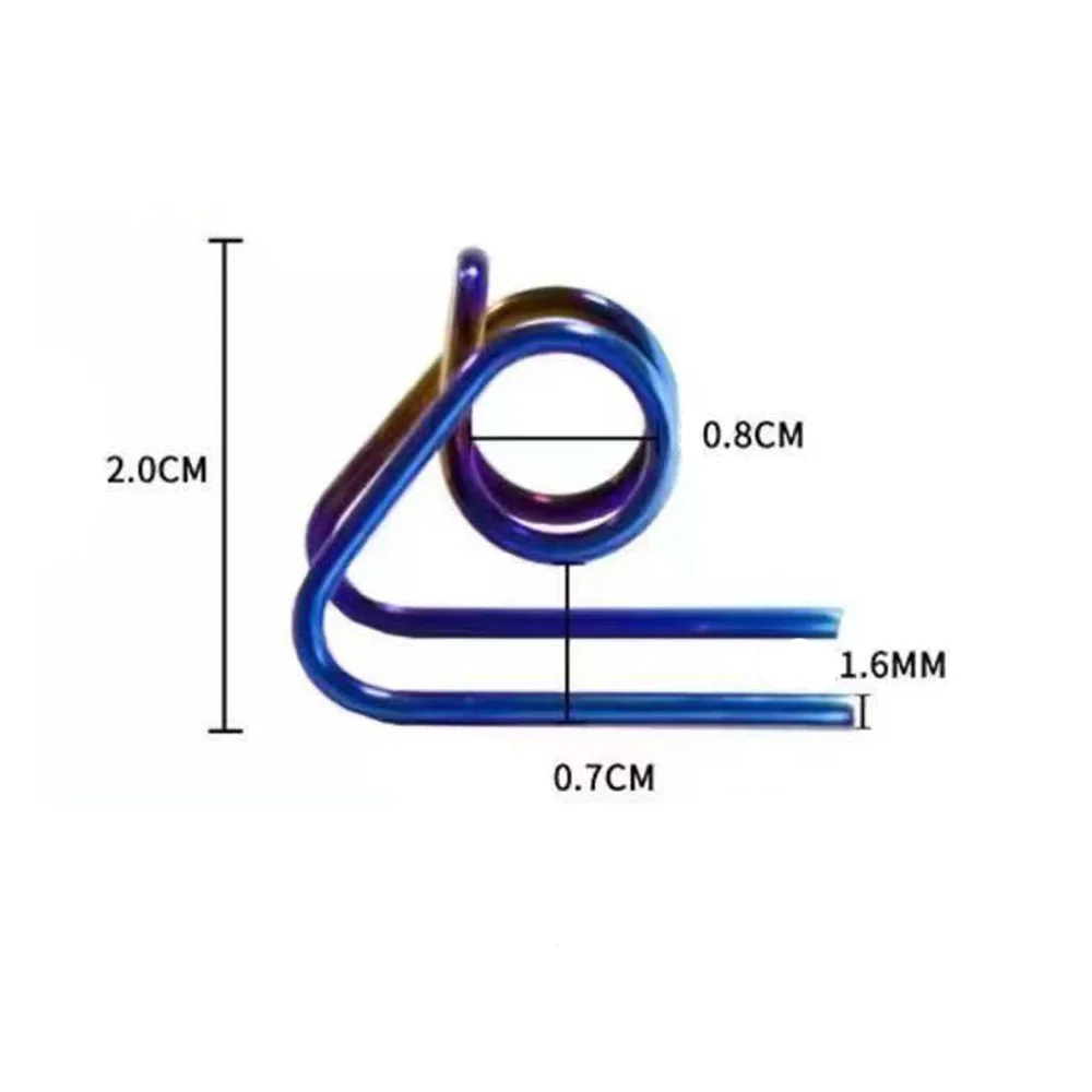 Universal Motorcycle Disc Brake Caliper Spring Single‑Hole Separator Shrapnel Heavy‑Duty Rebound Spring For Scooter Mod Parts