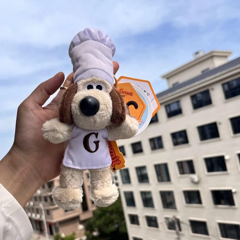 Kawaii والاس جروميت دمية Kawaii جروميت والاس حقيبة قلادة الكرتون الكلاب مفتاح سلسلة لطيف محبوب محشوة جرو الدمى الهدايا