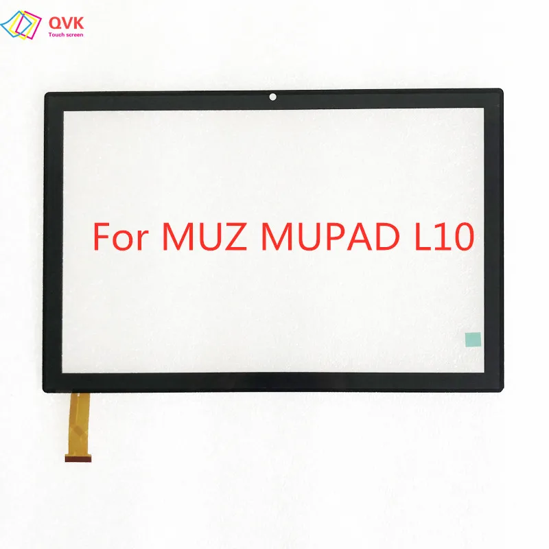 Czarny 10,1 cala dla tabletu MUZ MUPAD L10 Pojemnościowy ekran dotykowy Digitizer Czujnik Zewnętrzny szklany panel MUZ L10